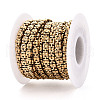 304 Stainless Steel Square Link Chains STAS-T066-69G-2