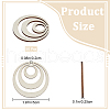 Wood Big Pendants WOOD-WH0024-155A-2