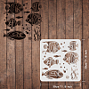 Plastic Reusable Drawing Painting Stencils Templates DIY-WH0172-500-2