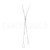 Triangle Brass Slider Lariat Long Necklaces for Women FS-WGD2F26-01-5