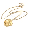 304 Stainless Steel Pendant Necklaces for Women NJEW-D312-02B-G-4