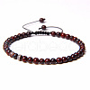 Adjustable Women's Bloodstone Beaded Bracelet CN3407-41-1