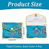  20Pcs 5 Colors Chinese Style Rectangle Cloth Zipper Pouches CON-NB0002-10-3