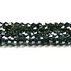 Transparent Electroplate Glass Beads Strands GLAA-F029-3mm-A25-1