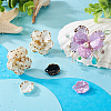 160Pcs 8 Styles Hot Stamping Opaque Resin Pendants RESI-TA0001-48-7