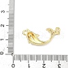 Brass Micro Pave Clear Cubic Zirconia Links ZIRC-I356-12G-3