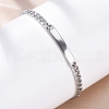 304 Stainless Steel Link Chain Bracelets BJEW-A032-06P-4