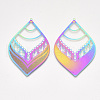 Ion Plating(IP) 304 Stainless Steel Filigree Big Pendants X-STAS-S108-39-2