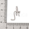 925 Sterling Silver Micro Pave Clear Cubic Zirconia Pendants STER-H117-01P-08-3
