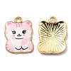 Printed Alloy Pendants ENAM-L042-07G-03-1