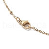 Natural Cowrie Shell & Glass & Shell Pearl Mermaid Tail Pendant Necklaces NJEW-JN05232-6