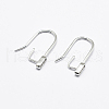Anti-Tarnish Rhodium Plated 925 Sterling Silver Earring Hooks STER-F033-52P-1