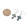 Natural Abalone Shell/Paua Shell Dangle Earring EJEW-JE05916-03-3