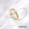 Hexagon Brass Cuff Rings for Women IR1002-1