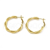 PVD Vacuum Plating 201 Stainless Steel Hoop Earrings for Women EJEW-F345-16G-1
