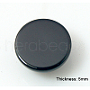 Natural Dyed & Heated Black Agate Cabochons X-G-BA10x5-2