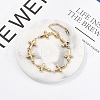 304 Stainless Steel Link Chain Bracelets for Women BJEW-U021-08G-03-2