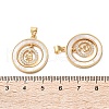 Brass Micro Pave Cubic Zirconia Pendants KK-U070-02E-G-3