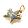 Brass Micro Pave Cubic Zirconia Pendants KK-U061-19B-G-2