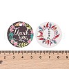 100Pcs Paper Flower Printed Gift Tags CDIS-H007-01-3