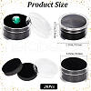 Round Jewelry Clear Plastic Loose Diamond Storage Box CON-WH20003-01A-01-2