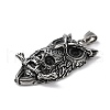 304 Stainless Steel Big Pendants STAS-L223-08AS-2