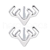 925 Sterling Silver Stud Earrings for Women EJEW-K303-03P-4