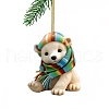 Polar Bear with Scarf Acrylic Hanging Ornaments PW-WGD777E-03-1