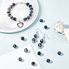 SUPERFINDINGS 3 Strands Natural Snowflake Obsidian Beads Strands G-FH0001-62-2