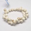 Round Natural Magnesite Beads Strands X-G-M138-42-2