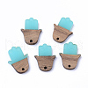 Resin & Walnut Wood Pendants RESI-N025-011A-2