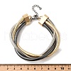 304 Stainless Steel Multi-strand Bracelets BJEW-Q041-04-3