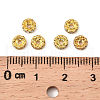 Brass Rhinestone Spacer Beads RB-A014-L5mm-01G-3