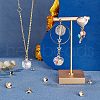 Unicraftale 100Pcs 5 Style 304 Stainless Steel Bead Cap Pendant Bails STAS-UN0024-17-3