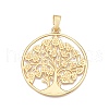 The Tree of Life Rack Plating Alloy Big Pendants FIND-N005-37G-1