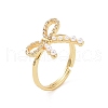 Brass Micro Pave Cubic Zirconia Adjustable Rings RJEW-J017-VC204-1