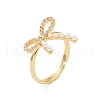 Brass Micro Pave Cubic Zirconia Adjustable Rings RJEW-J017-VC204-1