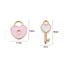 80Pcs 4 Style Alloy Enamel Charms ENAM-LS0001-11LG-4