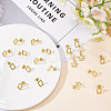 BENECREAT 24Pair 2 Cards Hollow Rectangle 304 Stainless Steel Stud Earrings for Girl Women EJEW-BC0001-09-4