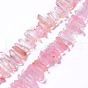 Natural Crackle Quartz Crystal Dyed Beads Strands G-I345-05B-1