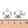 304 Stainless Steel Pendants STAS-T065-74P-3