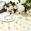 SUNNYCLUE Round & Flat Round Food Grade Eco-Friendly Silicone Beads SIL-SC0001-85-4