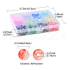 360Pcs 12 Colors Transparent Crackle Acrylic Beads CACR-YW0001-02-4