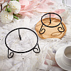 Iron Crystal Ball Base Display Stand AJEW-WH0258-745B-4