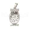 Brass Pendant Cabochon Settings KK-S521-17A-P-1