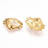 304 Stainless Steel Rhinestone Pendants STAS-T064-53-1