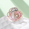 Zinc Alloy & Enamel Finger Rings for Women RJEW-M101-01E-G-2