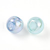 Transparent UV Plating Acrylic Beads OACR-I015-40-2