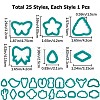 Plastic Clay Cutter Sets TOOL-WH0155-19-2