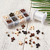 Wood Beads and Plating Acrylic Beads WOOD-TA0001-21-6
